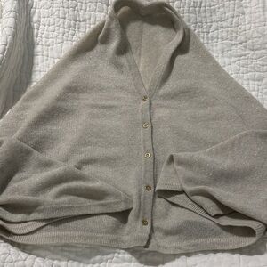 Elegant Beige Women's poncho